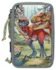 Dino World Astuccio per matite a 3 scomparti Anteprima dell’immagine prodotto 2