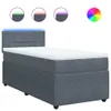 Boxspringbett mit Matratze Dunkelgrau 80x200 cm Samt Produktbild-Vorschau 1