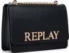 REPLAY Umhängetasche Crossbody Bag Black / Gold schwarz Produktbild-Vorschau 2