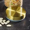 Vzduchotěsná velká skleněná nádoba s mosazným víkem 15 Náhled obrázku produktu 3