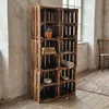Holzkiste geflammt 40x30x25cm - Obstkiste Regalbox mit & Produktbild-Vorschau 5