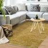 Żółty tkany dywan skórzany 160x230 Podgląd zdjęcia produktu 2