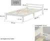 Homestyle4u Holzbett 90x200 Einzelbett Jugendbett Bett mit Produktbild-Vorschau 7