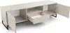 A beige TV cabinet with an open drawer and doors, shown from a slightly elevated angle against a white background. Produktbild-Vorschau