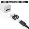 USB-A auf USB-C Adapter aus Aluminium – Kompatibel mit PC, Produktbild-Vorschau 6