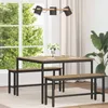 Esstische 110 x 110 x 75 cm Holzwerkstoff Artisan-Eiche Produktbild-Vorschau 3