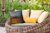 MuchoWow® Outdoor Kissen - Traktor - Blau - Nebel - 45x45 Produktbild-Vorschau 3