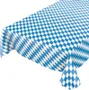 Tischdecke Wachstuch Gestreift Blau Robust Wasserabweisend Produktbild-Vorschau 1