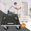 ECD Germany 2x wózek transportowy na kółkach z PP, 35x50 Podgląd zdjęcia produktu 1
