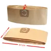 Two vacuum cleaner bags are shown, one above the other, with dimensions indicated by red arrows and text. Produktbild-Vorschau