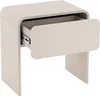 A modern, minimalist bedside table with an open drawer. Anteprima dell’immagine prodotto