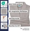 Bademantel aus Baumwolle, S, grau (stone) Produktbild-Vorschau 2