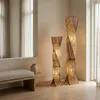 Stehlampe Marco 150cm Rattan Bananenblatt Boho Natur Produktbild-Vorschau 6