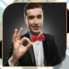 Pánský motýlek červený nastavitelný motýlek elegantní Náhled obrázku produktu 3
