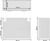 vidaXL Wisząca szklana szafka biała 80x31x60 cm materiał Podgląd zdjęcia produktu 8