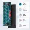 Gaming Tastatur 60 Prozent,61 Tasten mit Lineare rote Produktbild-Vorschau 2