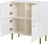 Sweiko Buffet blanc moderne en MDF avec poignées en alliage Voir les images du produit 16