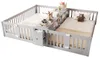 Letto per bambini 90x200 cm in legno, color grigio, con Anteprima dell’immagine prodotto 5