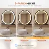 Rund Badspiegel mit Beleuchtung, 60 cm LED-Badzimmerspiegel Produktbild-Vorschau 3