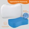 orthopädisches Nackenkissen, Kopfkissen mit Travel Bag für Produktbild-Vorschau 2