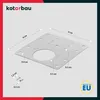 KOTARBAU® Doska na opravu závesov 9 x 9 cm Opravný kus so Náhľad obrázku produktu 3