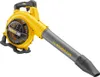 A yellow and gray DeWALT battery-powered leaf blower is shown against a white background. Podgląd zdjęcia produktu