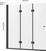 A diagram of a shower door with dimensions. Podgląd zdjęcia produktu