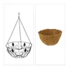 Lot de 3 paniers suspendus Relaxdays, en fibre de coco, Voir les images du produit 6