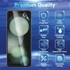 A product image showcasing a screen protector for a smartphone, with various feature callouts. Produktbild-Vorschau