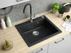Granitspüle - Spülbecken - Küchenspüle - Black Metallic - Produktbild-Vorschau 3