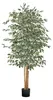 VEVOR Albero di ficus artificiale, 1,8 m, con vaso nero, Anteprima dell’immagine prodotto 1