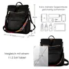 Cityrucksack Retro Rucksack Damen 3 in 1 Handtasche Mädchen Produktbild-Vorschau 6