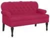 vidaXL Lavica s operadlom vínová červená 119,5x64,5x75 cm Náhľad obrázku produktu 1
