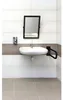 Naklápěcí zrcadlo HANDICAP 40x60 cm, černé Náhled obrázku produktu 2