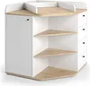 Wickelkommode Vicco Aria Weiß 85 x 90 cm mit Regalen und 4 Produktbild-Vorschau 1