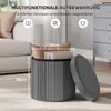 WOLTU Sitzhocker mit Deckel Stauraum, faltbar gepolstert, Produktbild-Vorschau 5