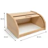 Brotkasten Holz Natur Groß 38x28x18 cm – Traditioneller Produktbild-Vorschau 2