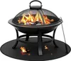 Feuerfeste Unterlage 60cm, Feuerstellenmatte, Runde Produktbild-Vorschau 1