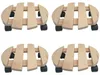 4x dessous de plat à roulettes ronds 30x30 cm - charge max. Voir les images du produit 1