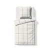 Fleuresse Lech Edelflanell Bettwäsche 240x220 Karo weiß Produktbild-Vorschau 2