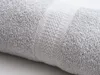 Ręcznik BIBAZ 50x100 cm, jasnoszary, 100% bawełna Podgląd zdjęcia produktu 3