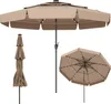 COSTWAY Ombrellone LED 300 cm, ombrellone da giardino a 3 Anteprima dell’immagine prodotto 1