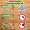 Geburtstagsschild 19 | Verkehrsschild Qualität | Ø420 | 2mm Produktbild-Vorschau 4