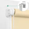 Close-up of a roller blind installation mechanism with an inset showing a measurement detail. Produktbild-Vorschau
