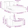 vidaXL Schlafsofa Dunkelgrau 148 x 71 x 83 cm Samt Produktbild-Vorschau 8