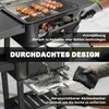 Outsunny Holzkohlegrill BBQ Smoker mit Deckel Produktbild-Vorschau 8