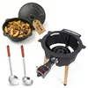 Outdoor Kochset mit Feuerstelle Ø36,5 cm aus Stahl mit Produktbild-Vorschau 1