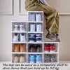 Armoire à chaussures empilable en plastique - 6 niveaux Voir les images du produit 5
