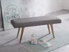 Salim / masívne drevo lavica sivá 117x51x38 cm v retro Náhľad obrázku produktu 4