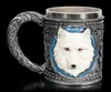 Fantasy Krug - Einsamer Wolf weiß - Bierkrug Produktbild-Vorschau 3